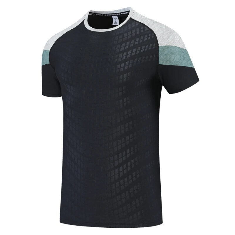 WW | Bequemes Herren Sportshirt Mit Patchwork Detail