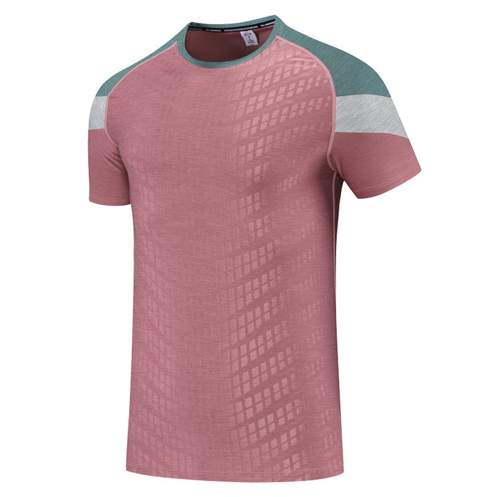 W&W Mode | Bequemes Herren Sportshirt Mit Patchwork Detail