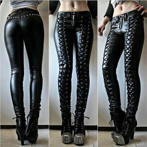 WW | Schlank und Stilvoll Punk Bandage Hose