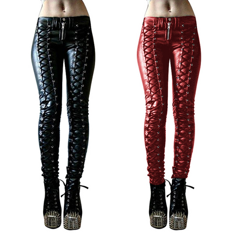 WW | Schlank und Stilvoll Punk Bandage Hose