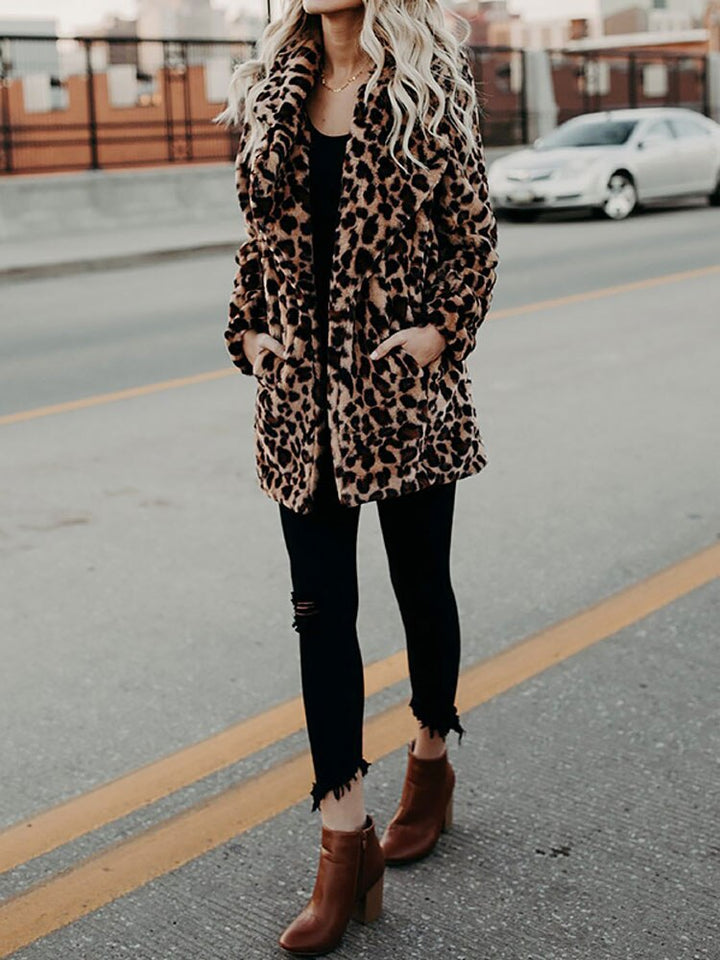 Die beste kuschelige Eleganz Winter Plüsch Pelz Jacke