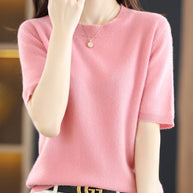 WW | Soft Cashmere T-Shirt With Round Neck