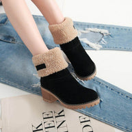 WW | Stilvolle Warme Schneestiefel Aus Leder