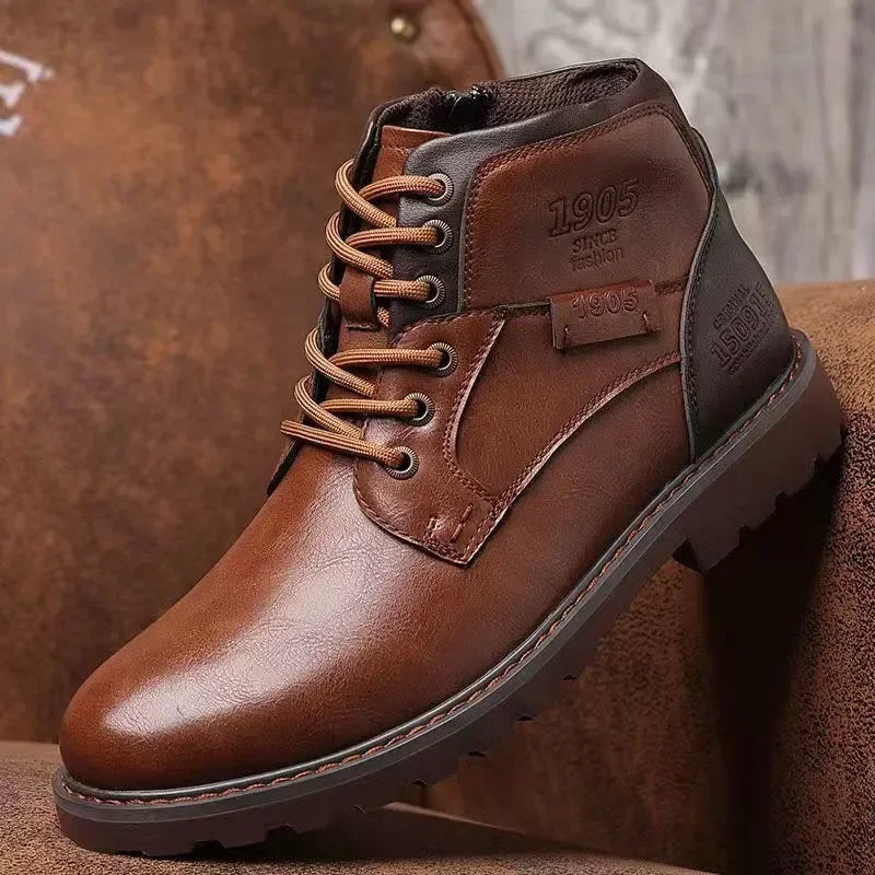 WW | Lederstiefeletten mit Robuster Sohle