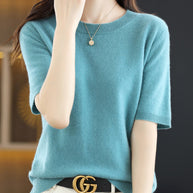 WW | Soft Cashmere T-Shirt With Round Neck