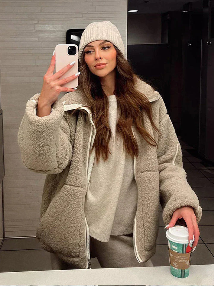 W&W Mode - Warme Teddyjacke
