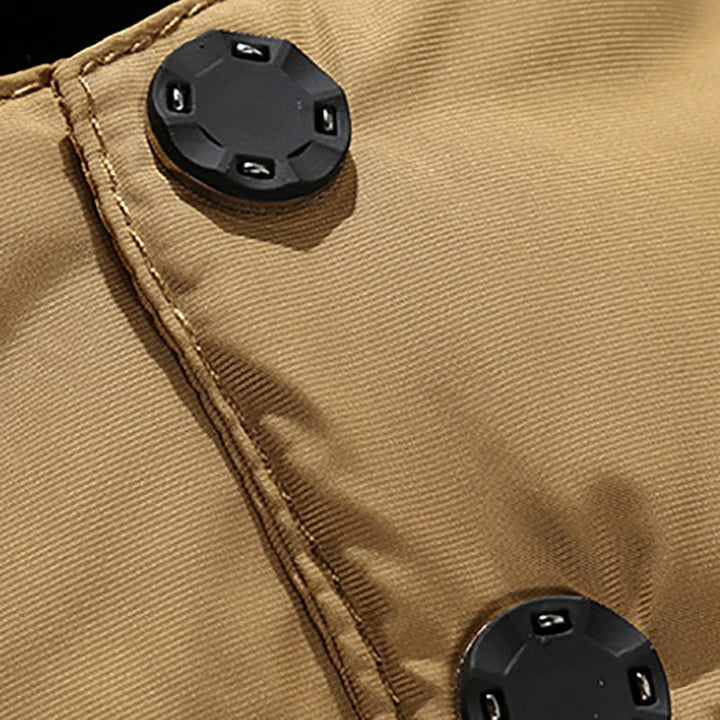 W&W Mode | Herren Winterjacke mit Fellkapuze