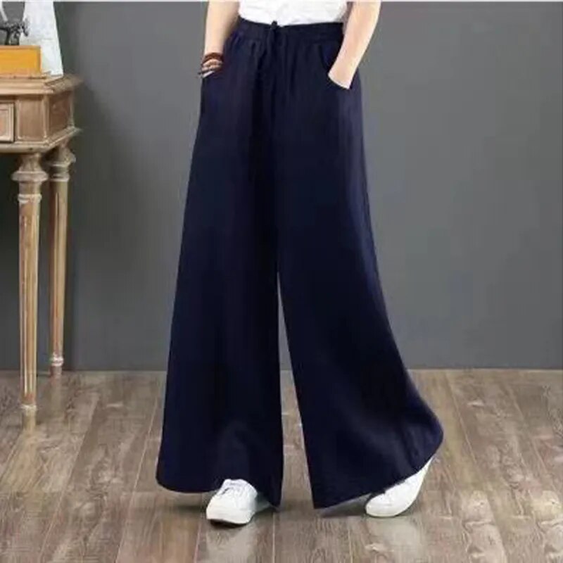 WW | Vielseitige Leinenhose für Damen in großen Größen