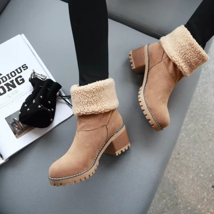 W&W Mode | Stilvolle Warme Schneestiefel Aus Leder