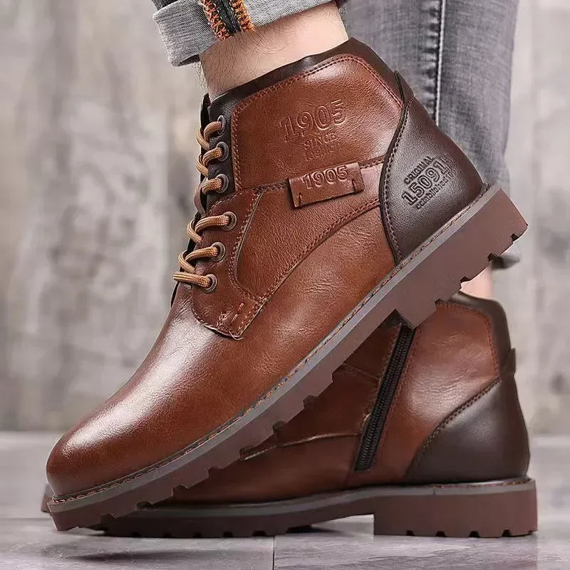 WW | Lederstiefeletten mit Robuster Sohle