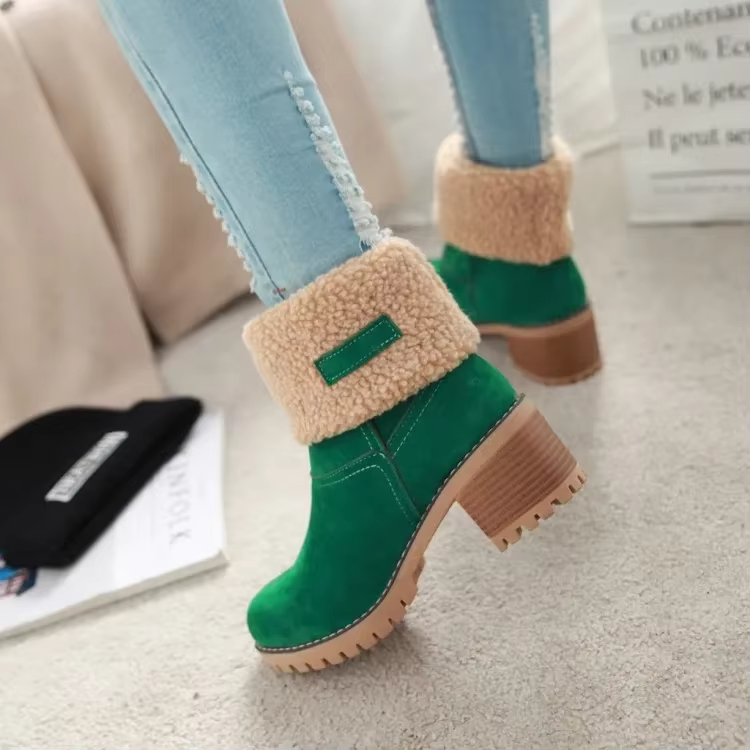 W&W Mode | Stilvolle Warme Schneestiefel Aus Leder