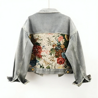 WW | Jeansjacke mit Blumen