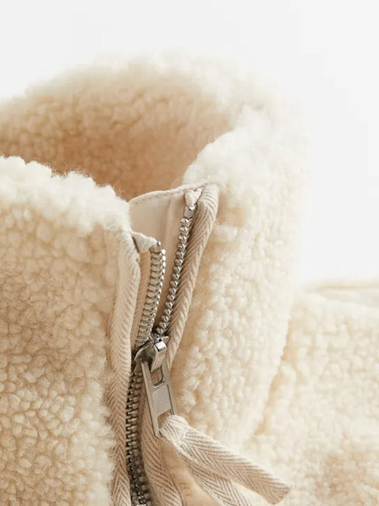 W&W Mode | Warme Teddy Winterjacke für Damen | Komfortabel und Stilvoll