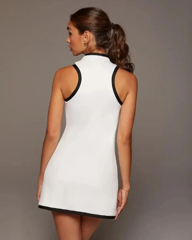 WW | Tennis Mini Kleid mit Reißverschluss vorne