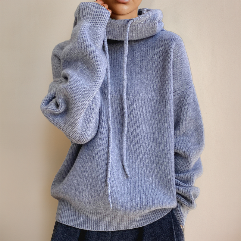 Wolff | Hoodie - oversized Damenpullover mit Stehkragen