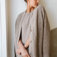 Kaschmir-Strickjacke