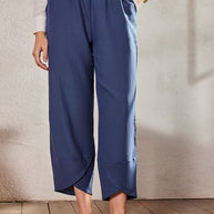 WW | Bequeme Weite Leinenhose für Damen
