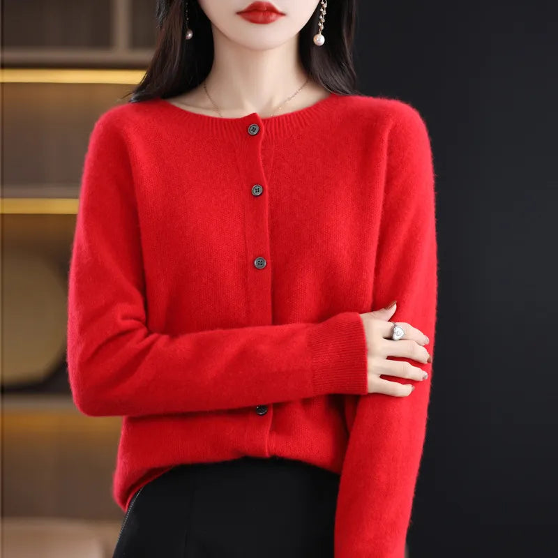 WW | Klassische Wollstrickjacke