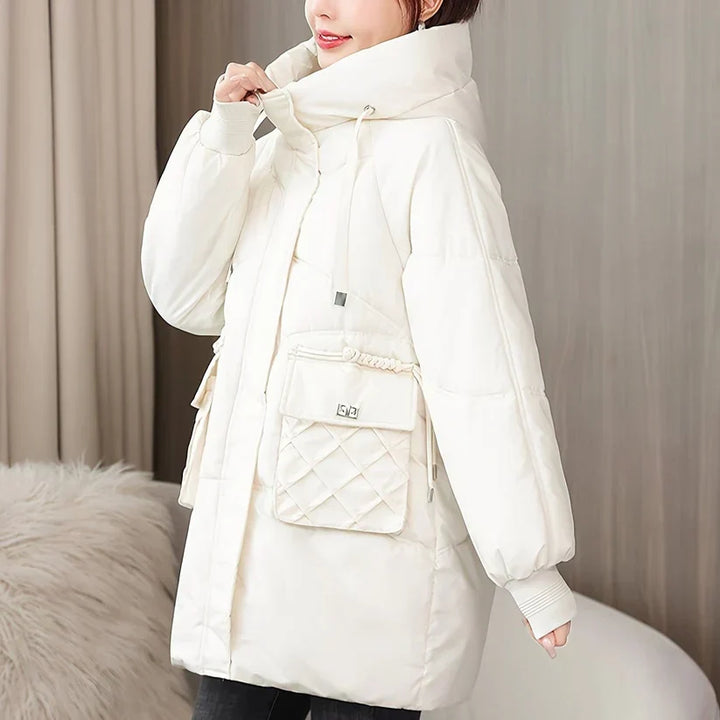 W&W Mode | Stilvolle Winter Casual Lange Pufferjacke Für Frauen