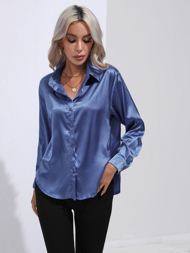 WW | Satin Hemd Für Damen
