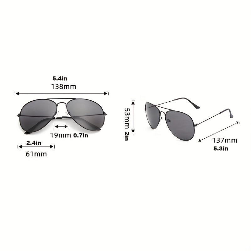 WW | Klassische Aviator-Sonnenbrille mit Goldenem Rahmen für Damen