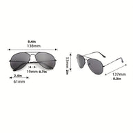 WW | Klassische Aviator-Sonnenbrille mit Goldenem Rahmen für Damen