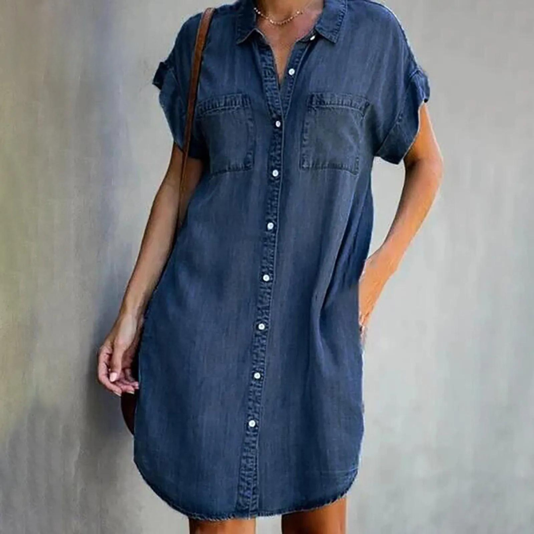 W&W Mode | Elegantes Denim Kleid
