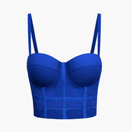 WW | Figurbetontes Bustier Top Mit Bügel Cups Und Transparenter Mesh Struktur