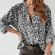 W&W |  Trendige Bluse im Leo-Muster