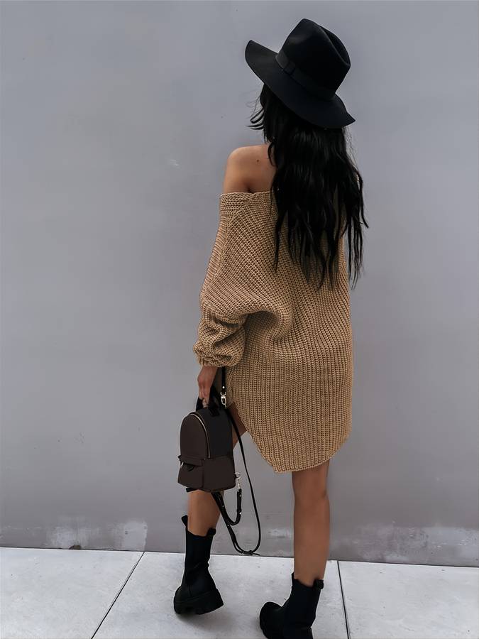 W&W Mode - Übergroßes Strickkleid