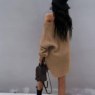 WW - Übergroßes Strickkleid