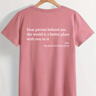 WW | Damen T-Shirt Mit Rundhalsausschnitt Und Slogan