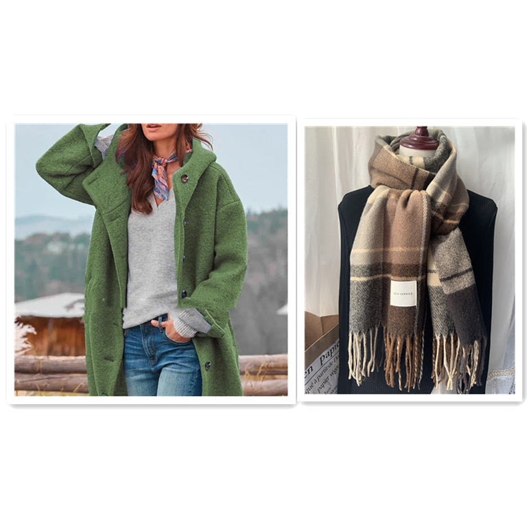 W&W Mode | eleganter einfarbiger mantel