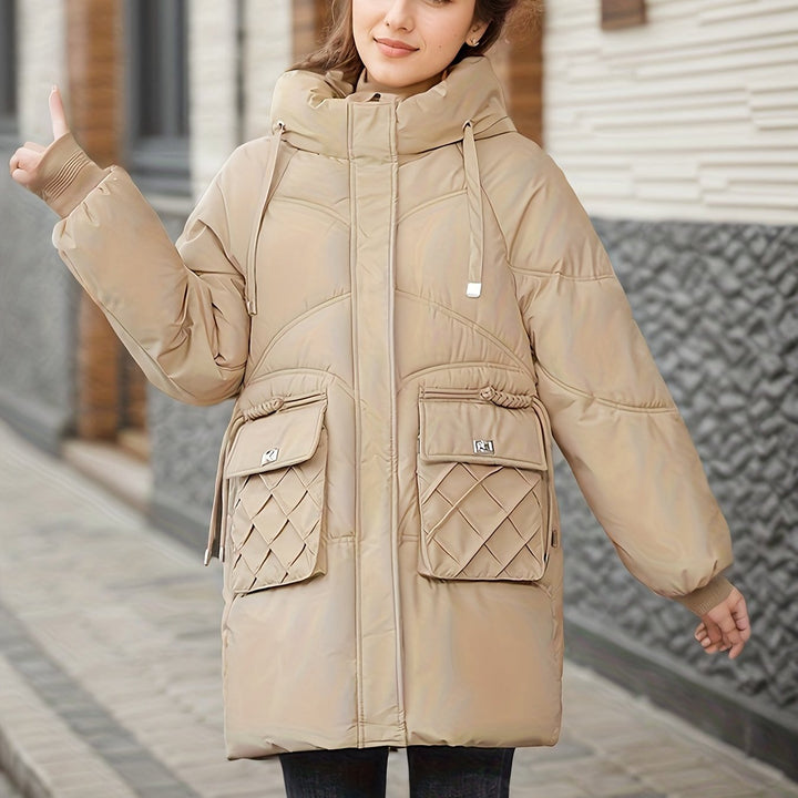 W&W Mode | Stilvolle Winter Casual Lange Pufferjacke Für Frauen