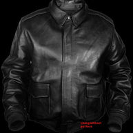 WW | Retro Übergroßer Us Air Force Fellimitationsledermantel