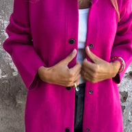 WW - Lässige Einreiher Blazer Mit Kapuze