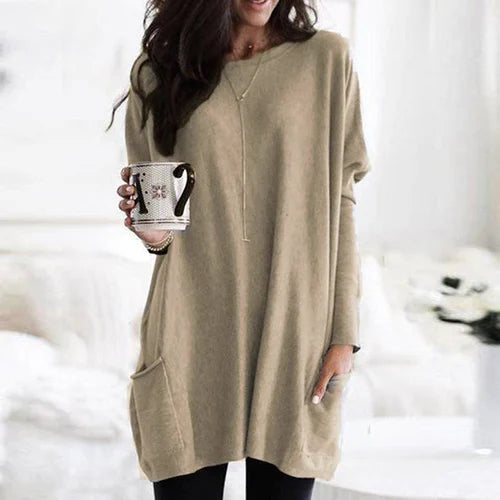 WW | Tunika mit Taschen - bequeme Damen Oversized Top