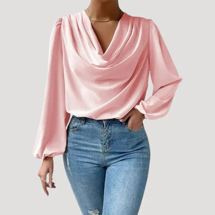 W&W Mode | Bluse mit V-Ausschnitt