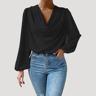 WW | Bluse mit V-Ausschnitt