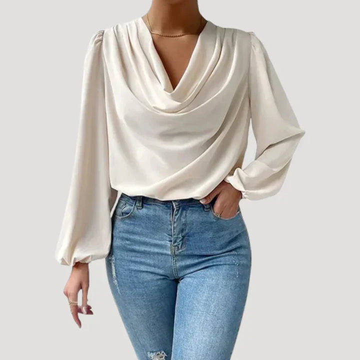 W&W Mode | Bluse mit V-Ausschnitt