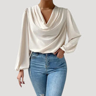 WW | Bluse mit V-Ausschnitt