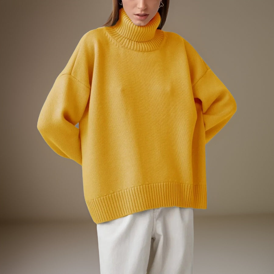 WW | Warmer Oversized Rollkragenpullover Für Den Winter