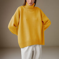 WW | Warmer Oversized Rollkragenpullover Für Den Winter