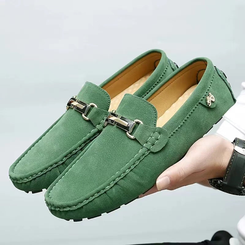 WW | Bequeme Metallische Mokassins