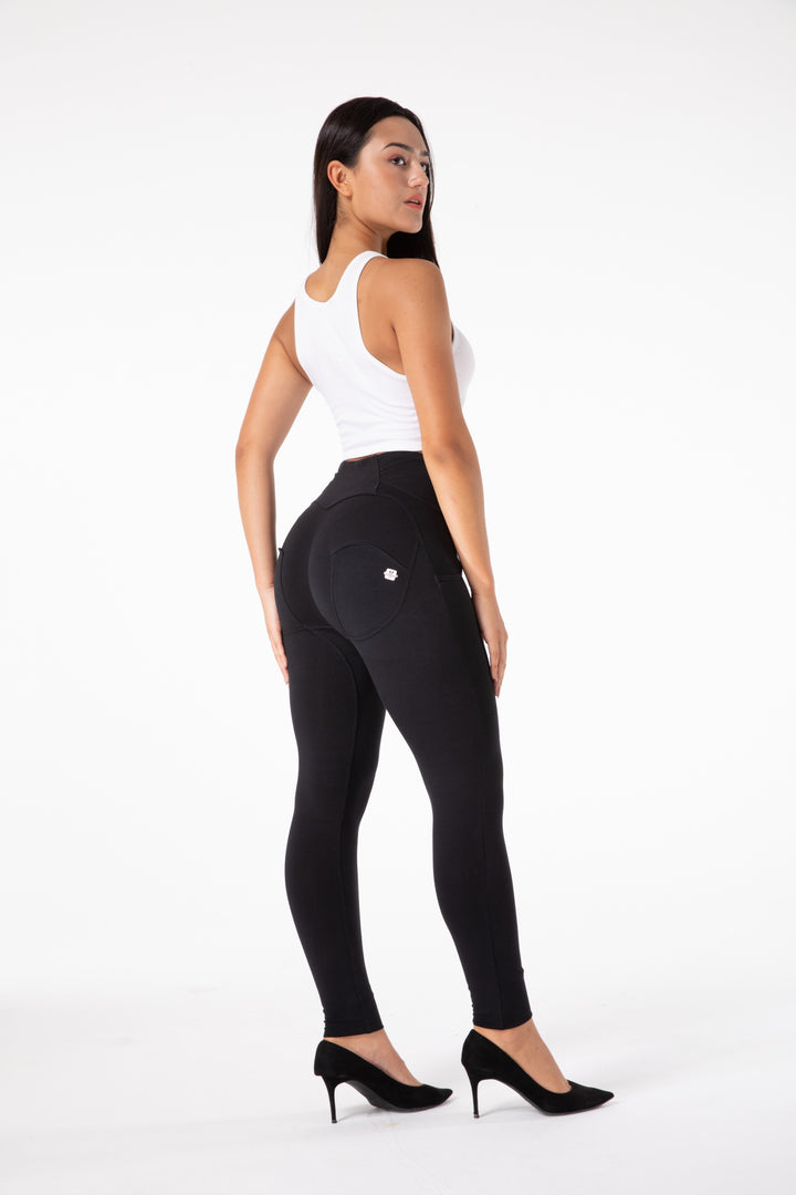 W&W Mode | Stramme Schwarze Leggings mit Hohem Bund