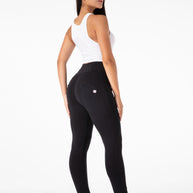 WW | Stramme Schwarze Leggings mit Hohem Bund