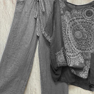 WW | Zweiteiliges Set mit Losem Bohemian-Druck