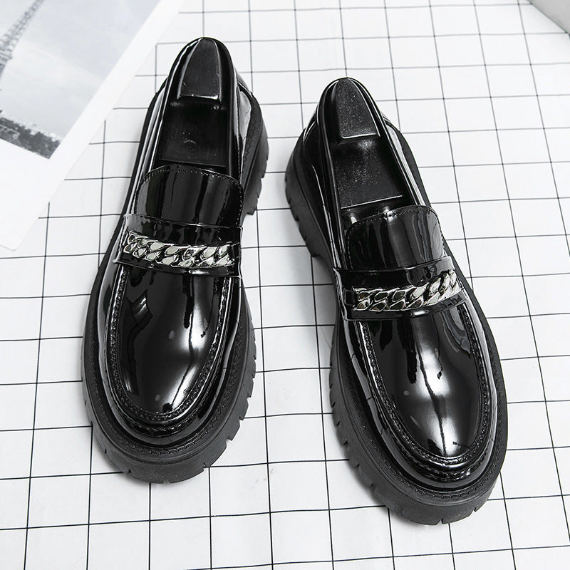 W&W Mode | Modische dicke Sohle erhöht Lackleder