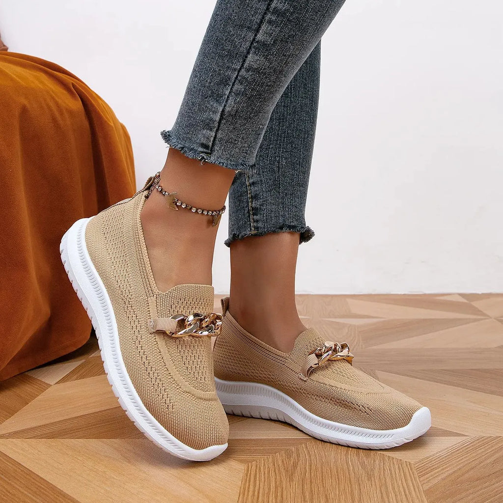 WW | Hohle Flache Schuhe aus Strick für Den Sommer