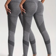 WW | 2 Stk. Sport Leggings für Yoga und Fitness Einfarbige Farbe mit Hohem Stretch.